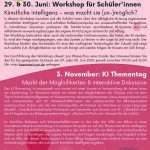 Künstliche Intelligenz – was macht sie (un-)möglich? – Workshop für Schüler*innen